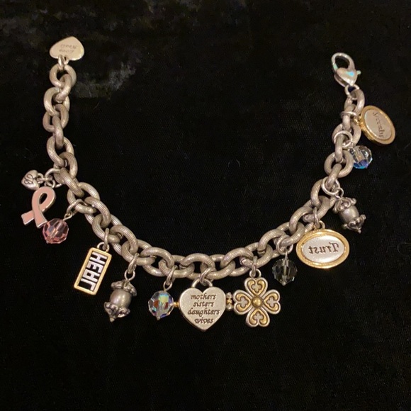 Brighton Breast Cancer Charm Bracelet - Picture 5 of 5